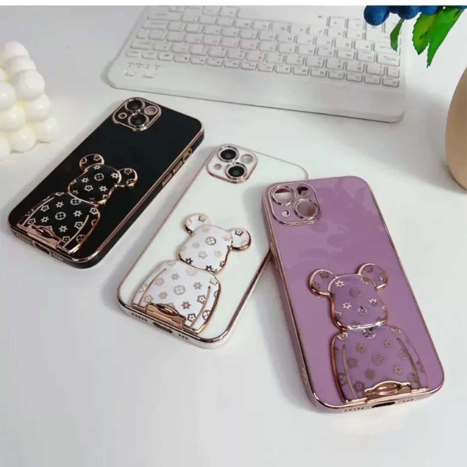 IPhone 14Pro 2022 iphone Luxury Plating Holder Stand Phone Case